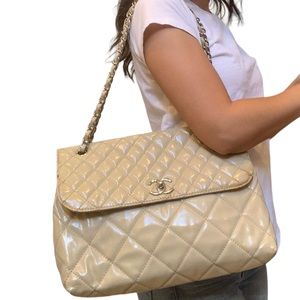 Chanel Patent Leather single-flap shoulder bag